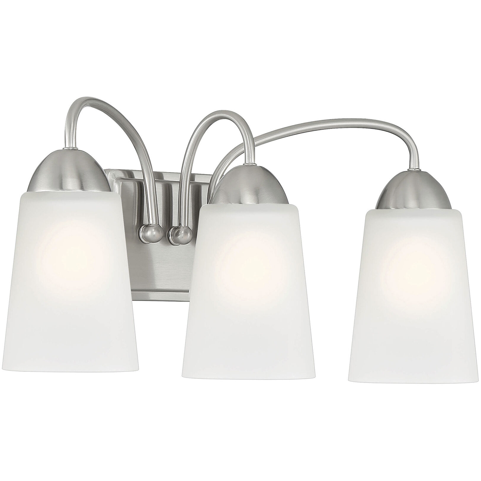 Malone 3 Light 21 inch Brushed Nickel Vanity Light Wall Light